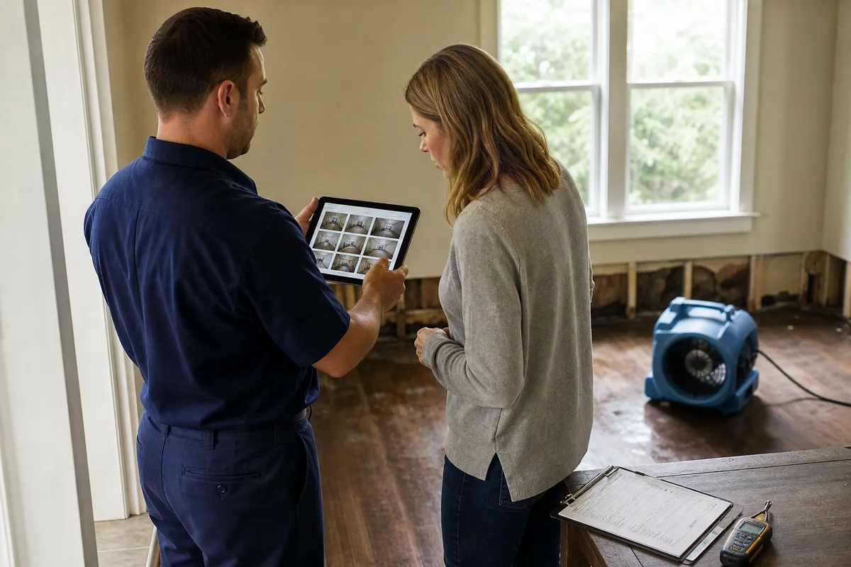 Insurance claim documentation for North Las Vegas property restoration